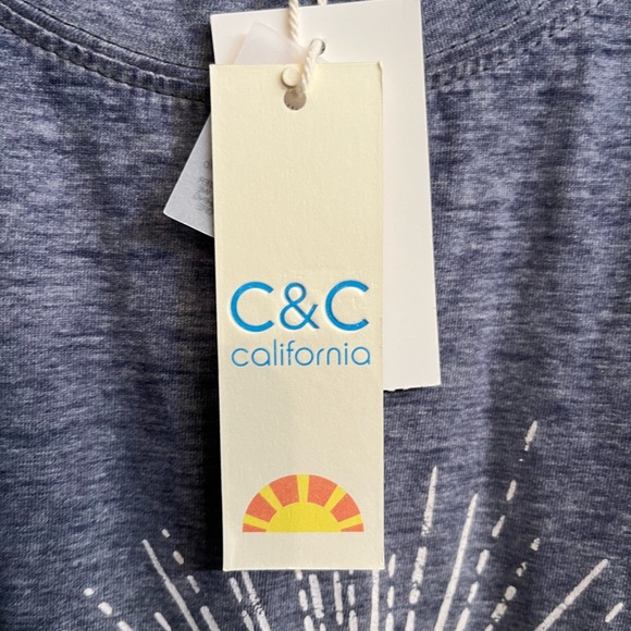 C&C California T-Shirt New with Tags Blue - Picture 6 of 9
